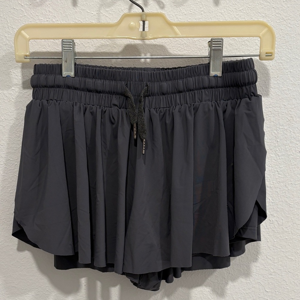 Grey butterfly shorts